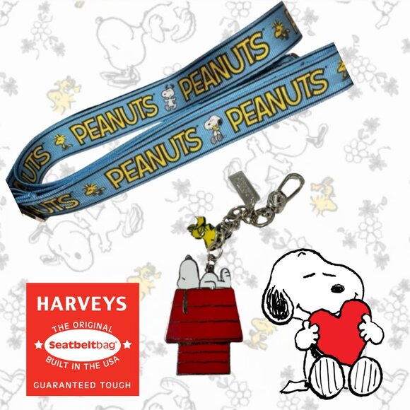 EUC Harvey's LARGE Seatbelt Crossbody with Peanuts Comic Strips - Picture 4 of 5
